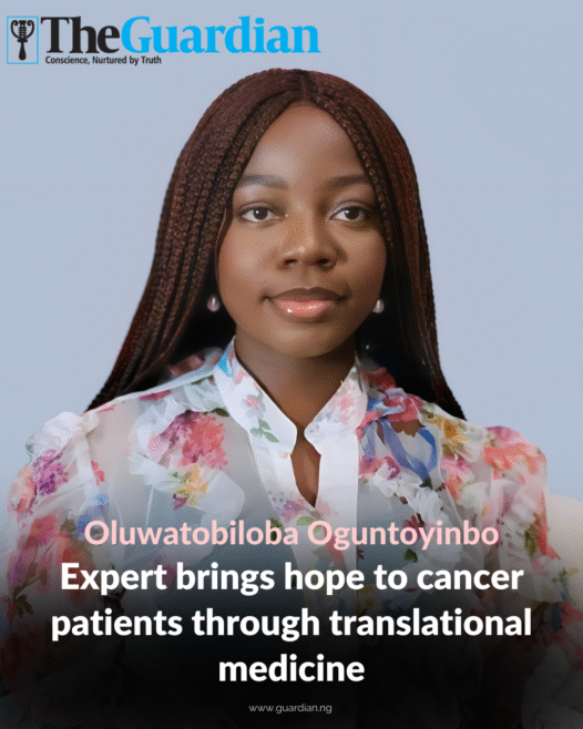 Oluwatobiloba Oguntoyinbo Expert brings hope to cancer patients through translational medicine